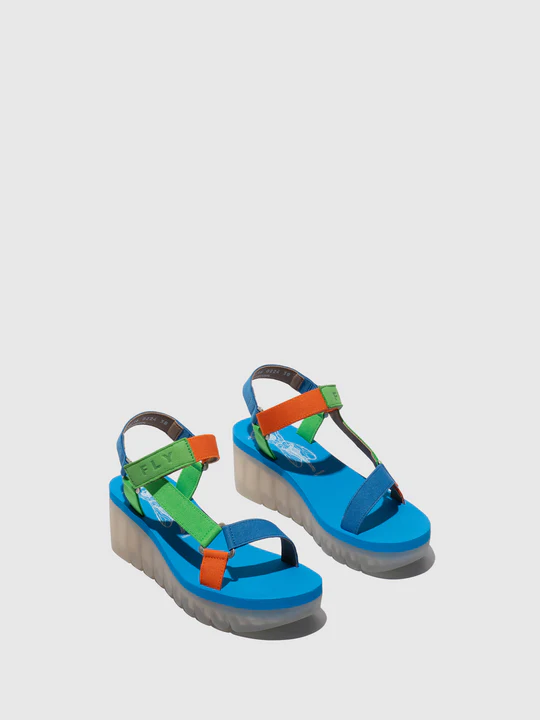 Sandálias YEFA Pistáchio/MultiColor/Azul