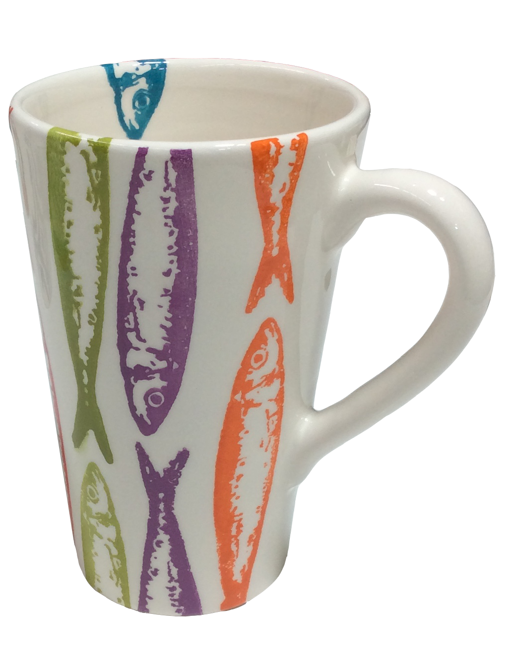 Caneca Cónica Grande com Tampa Laranja