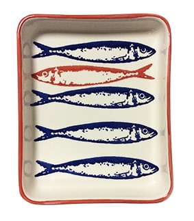 Travessa Mini Sardinha Vermelha