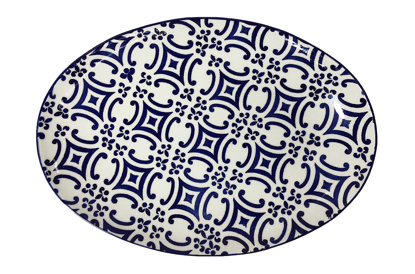 Travessa Oval Cobalto